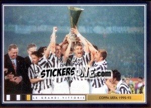 Cromo Le Mani Sulla Coppa - Juventus Le Grandi Vittorie - Panini