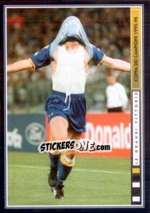 Sticker L'Uomo Invisibile (Ravanelli) - Juventus Le Grandi Vittorie n. 144 - Panini