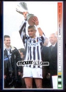 Sticker Nuova Coppa, Nuovo Capitano - Ravanelli - Juventus Le Grandi Vittorie n. 161 - Panini