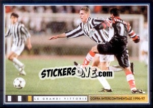 Sticker Talento Croato (Boksic) - Juventus Le Grandi Vittorie n. 163 - Panini