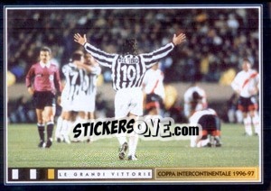 Sticker Vincitore E Vinti (Alessandro Del Piero) - Juventus Le Grandi Vittorie n. 167 - Panini