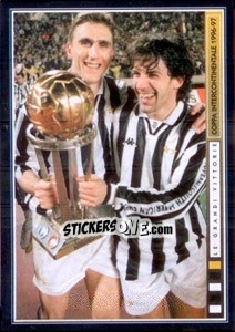 Sticker Assi Di Coppa (Boksic/del Piero) - Juventus Le Grandi Vittorie n. 171 - Panini