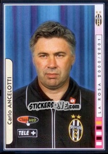 Figurina Carlo Ancelotti - Juventus Le Grandi Vittorie - Panini