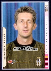 Sticker Edwin van der Sar - Juventus Le Grandi Vittorie n. 197 - Panini