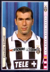 Cromo Zinedine Zidane - Juventus Le Grandi Vittorie - Panini