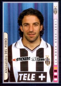 Sticker Alessandro Del Piero - Juventus Le Grandi Vittorie n. 212 - Panini