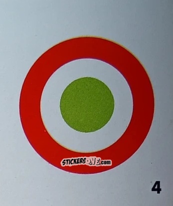 Figurina Coccarda Coppa Italia - Micro Calcio Campionato 1990-1991 n. 4 - Vallardi