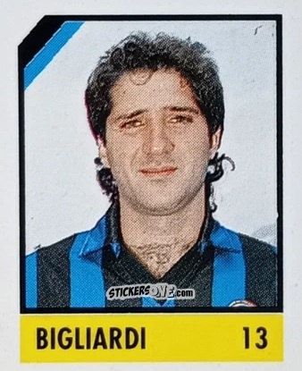 Figurina Bigliardi - Micro Calcio Campionato 1990-1991 n. 13 - Vallardi