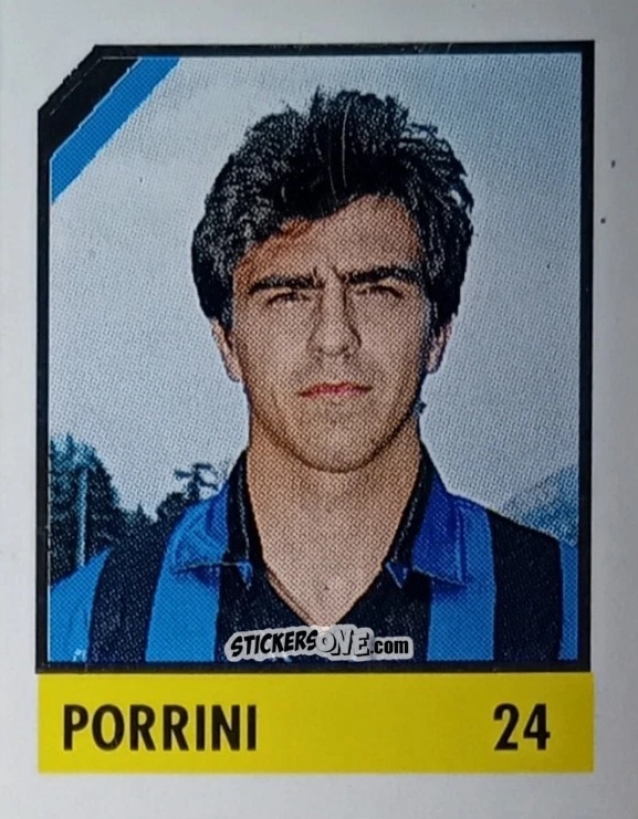 Figurina Porrini - Micro Calcio Campionato 1990-1991 n. 24 - Vallardi
