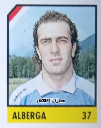 Figurina Alberga - Micro Calcio Campionato 1990-1991 n. 37 - Vallardi