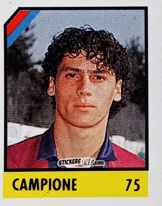 Figurina Campione - Micro Calcio Campionato 1990-1991 n. 75 - Vallardi