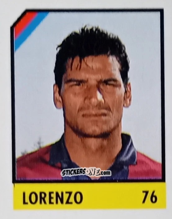 Cromo Lorenzo - Micro Calcio Campionato 1990-1991 n. 76 - Vallardi