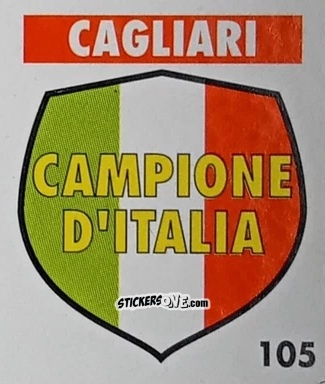 Figurina Serie A - Palmares - Micro Calcio Campionato 1990-1991 n. 105 - Vallardi
