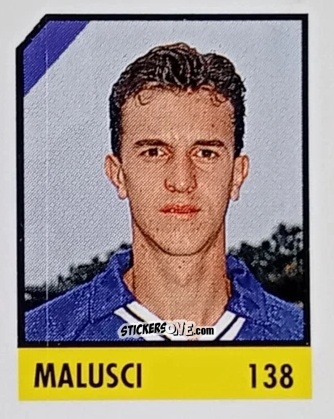 Sticker Malusci - Micro Calcio Campionato 1990-1991 n. 138 - Vallardi
