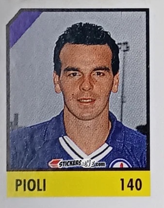 Figurina Pioli - Micro Calcio Campionato 1990-1991 n. 140 - Vallardi
