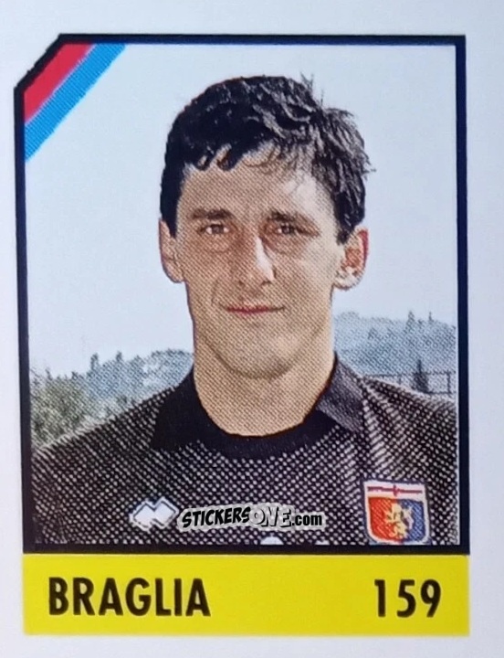 Figurina Braglia - Micro Calcio Campionato 1990-1991 n. 159 - Vallardi
