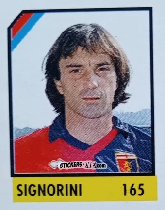 Cromo Signorini - Micro Calcio Campionato 1990-1991 n. 165 - Vallardi