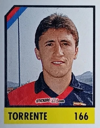 Sticker Torrente - Micro Calcio Campionato 1990-1991 n. 166 - Vallardi
