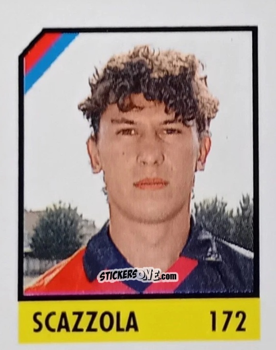 Sticker Scazzola - Micro Calcio Campionato 1990-1991 n. 172 - Vallardi