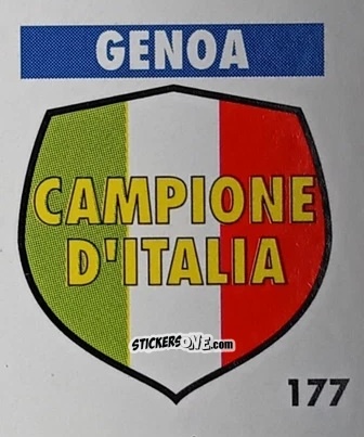 Sticker Serie A - Palmares - Micro Calcio Campionato 1990-1991 n. 177 - Vallardi