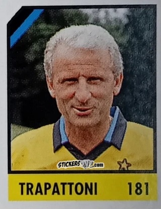 Figurina Trapattoni - Micro Calcio Campionato 1990-1991 n. 181 - Vallardi