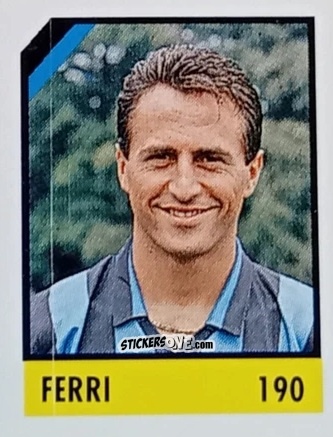 Sticker Ferri - Micro Calcio Campionato 1990-1991 n. 190 - Vallardi