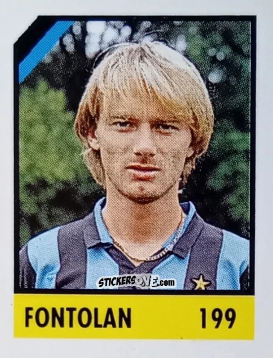 Sticker Fontolan - Micro Calcio Campionato 1990-1991 n. 199 - Vallardi