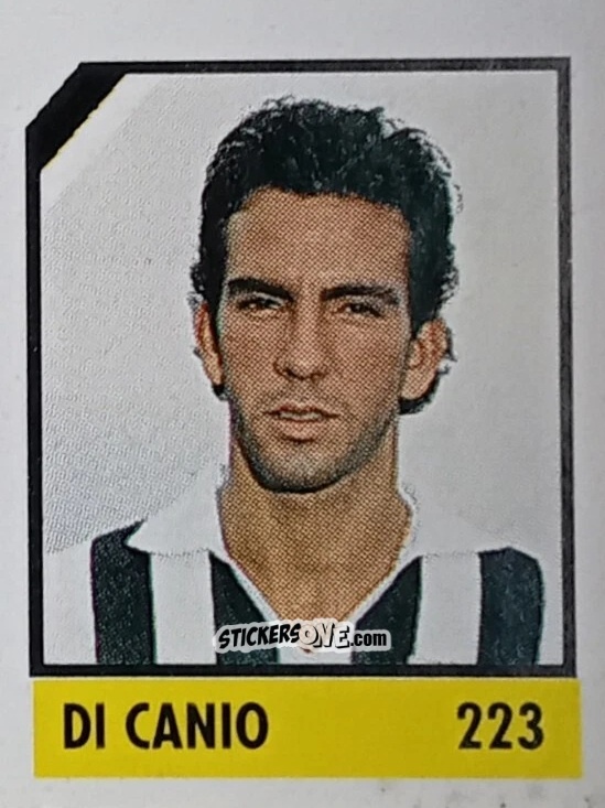 Sticker Di Canio - Micro Calcio Campionato 1990-1991 n. 223 - Vallardi