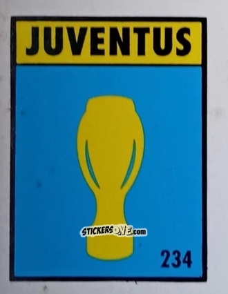 Sticker Supercoppa Europea - Palmares - Micro Calcio Campionato 1990-1991 n. 234 - Vallardi