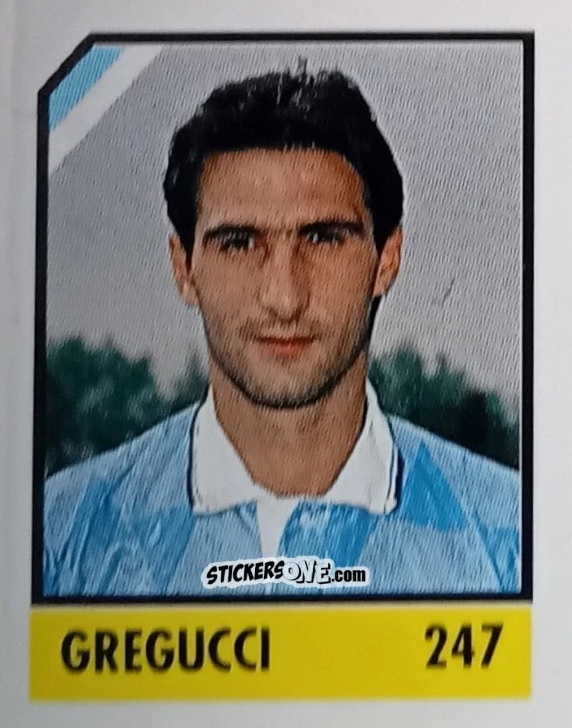 Cromo Gregucci - Micro Calcio Campionato 1990-1991 n. 247 - Vallardi
