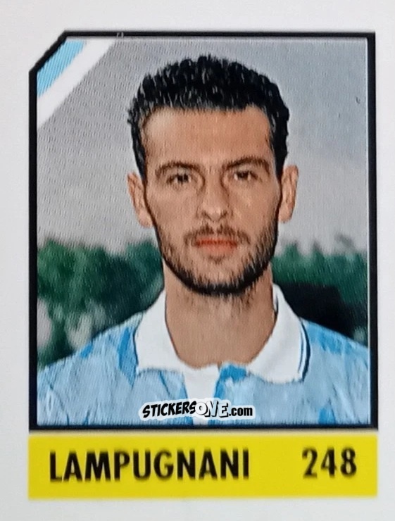 Figurina Lampugnani - Micro Calcio Campionato 1990-1991 n. 248 - Vallardi