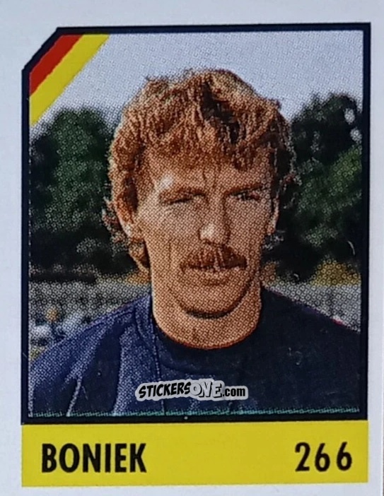 Figurina Boniek - Micro Calcio Campionato 1990-1991 n. 266 - Vallardi