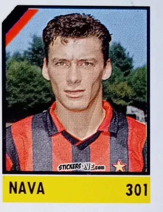 Figurina Nava - Micro Calcio Campionato 1990-1991 n. 301 - Vallardi