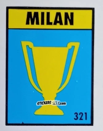 Figurina Coppa delle Coppe - Palmares - Micro Calcio Campionato 1990-1991 n. 321 - Vallardi