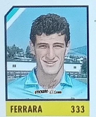 Figurina Ferrara - Micro Calcio Campionato 1990-1991 n. 333 - Vallardi