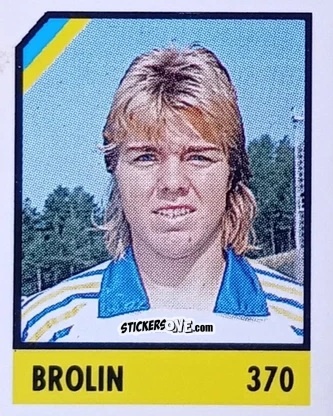Figurina Brolin - Micro Calcio Campionato 1990-1991 n. 370 - Vallardi
