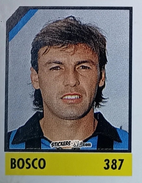 Figurina Bosco - Micro Calcio Campionato 1990-1991 n. 387 - Vallardi