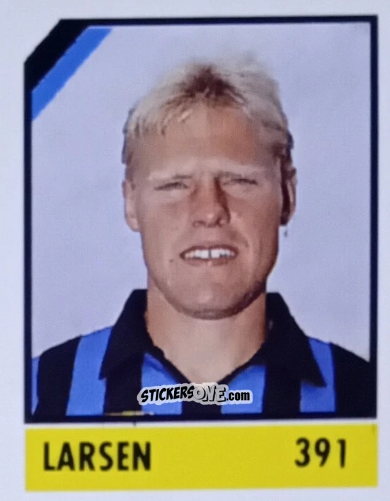Figurina Larsen - Micro Calcio Campionato 1990-1991 n. 391 - Vallardi