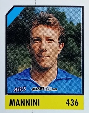 Sticker Mannini - Micro Calcio Campionato 1990-1991 n. 436 - Vallardi