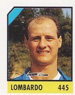 Sticker Lombardo - Micro Calcio Campionato 1990-1991 n. 445 - Vallardi