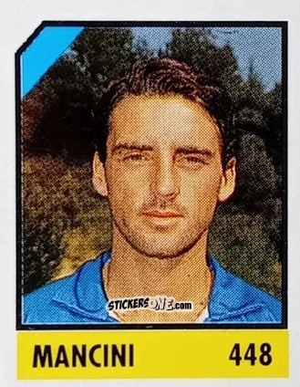 Figurina Mancini - Micro Calcio Campionato 1990-1991 n. 448 - Vallardi
