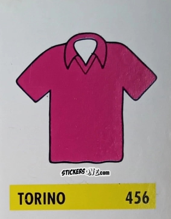 Sticker Maglia Torino - Micro Calcio Campionato 1990-1991 n. 456 - Vallardi