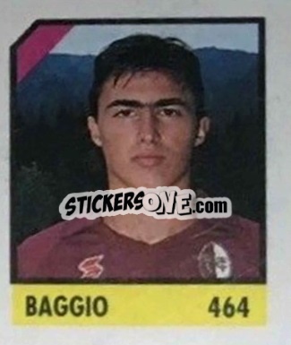 Sticker Baggio - Micro Calcio Campionato 1990-1991 n. 464 - Vallardi