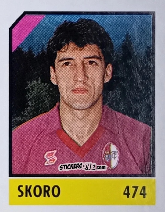 Figurina Skoro - Micro Calcio Campionato 1990-1991 n. 474 - Vallardi
