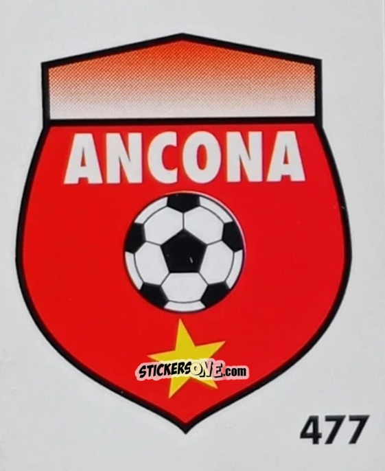 Cromo Stemma Ancona - Micro Calcio Campionato 1990-1991 n. 477 - Vallardi