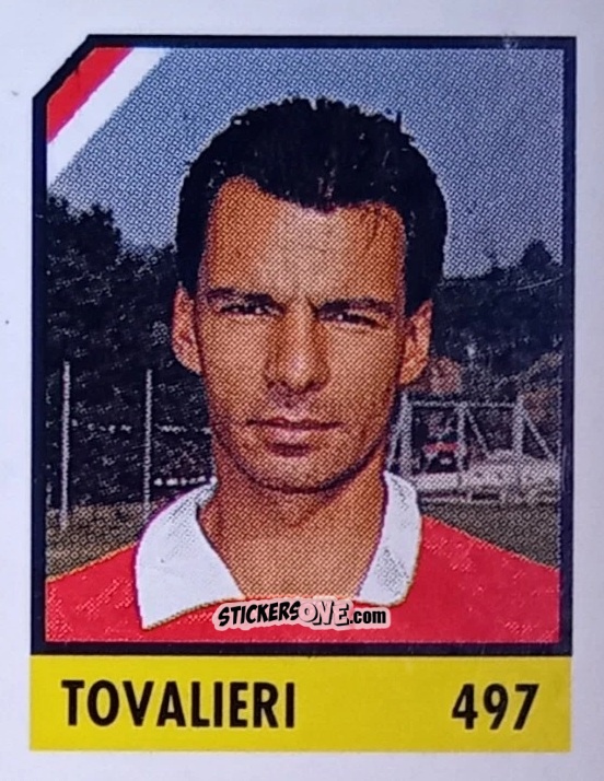 Cromo Tovalieri - Micro Calcio Campionato 1990-1991 n. 497 - Vallardi