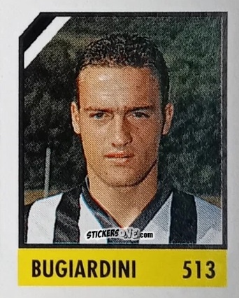 Sticker Bugiardini - Micro Calcio Campionato 1990-1991 n. 513 - Vallardi