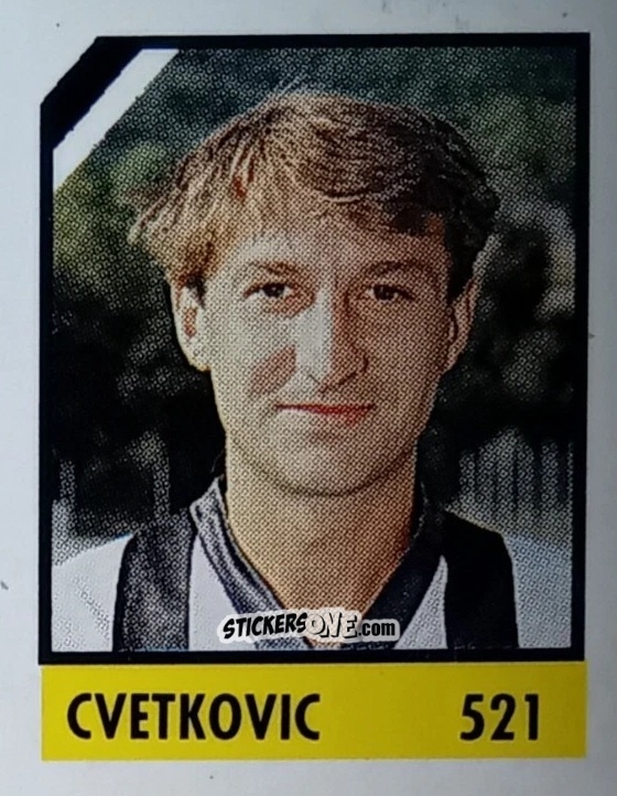 Cromo Cvetkovic - Micro Calcio Campionato 1990-1991 n. 521 - Vallardi