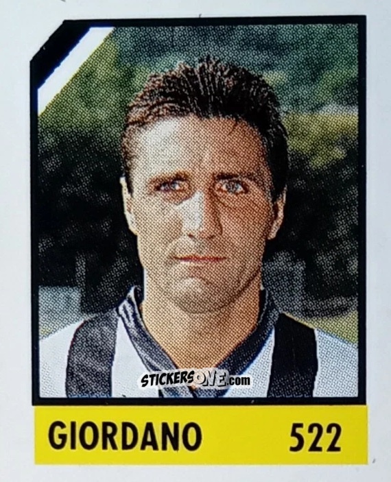 Cromo Giordano - Micro Calcio Campionato 1990-1991 n. 522 - Vallardi