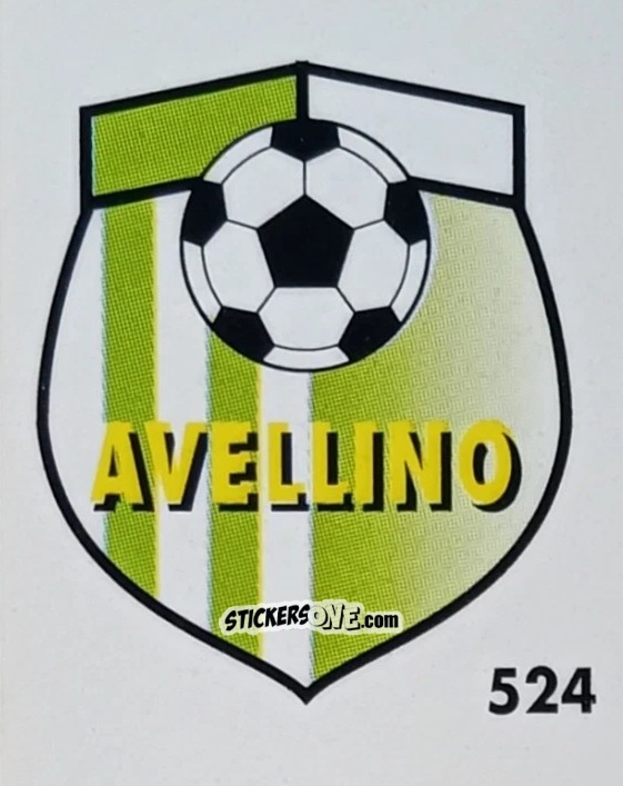 Sticker Stemma Avellino - Micro Calcio Campionato 1990-1991 n. 524 - Vallardi